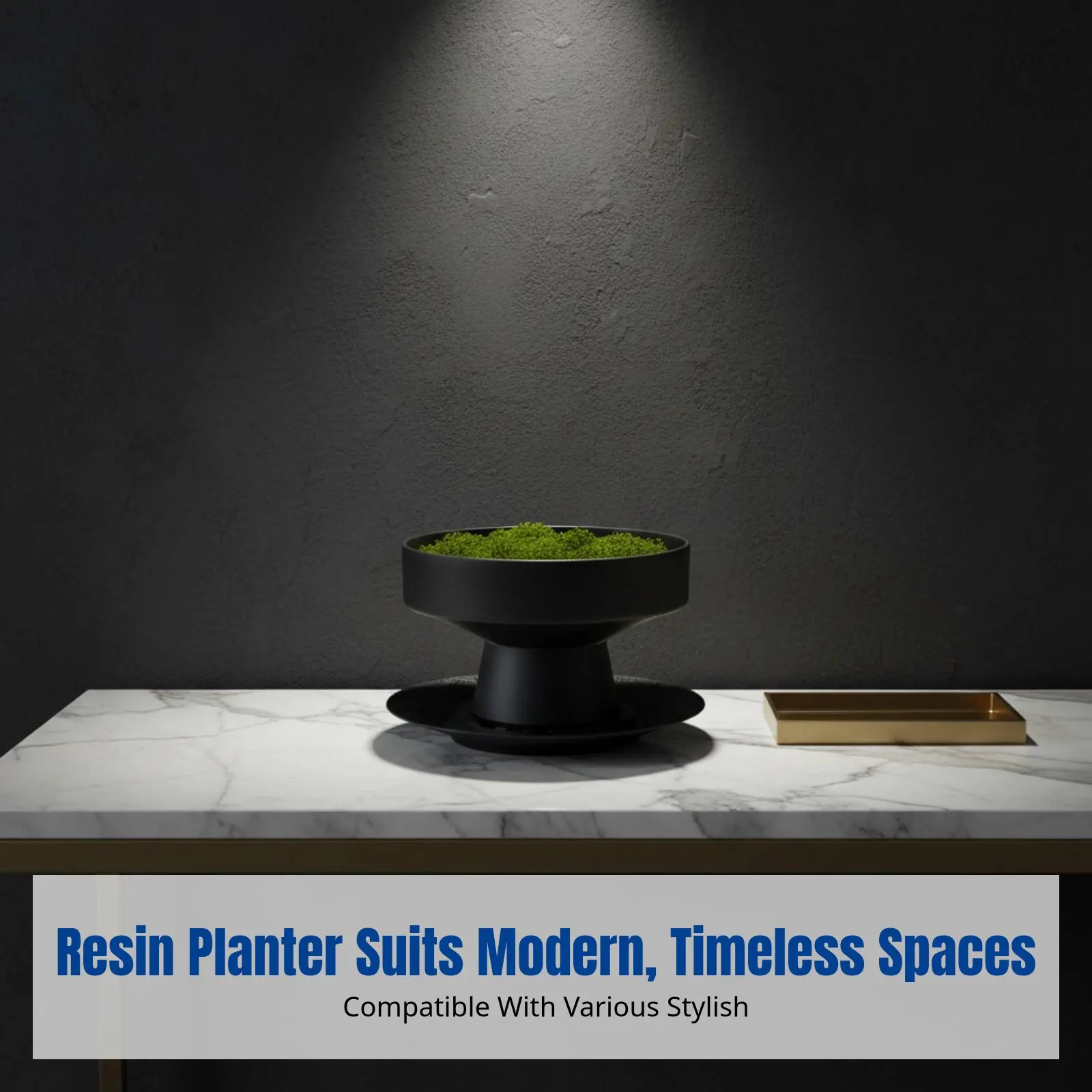 Hydroponic Moss Sphere Planter, Resin, Minimalist Tall Stand, No-Drainage, Indoor Outdoor Living Room Decor
Hydroponic Moss Sphere Planter, Resin, Minimalist Tall Stand, No-Drainage, Indoor Outdoor Living Room Decor