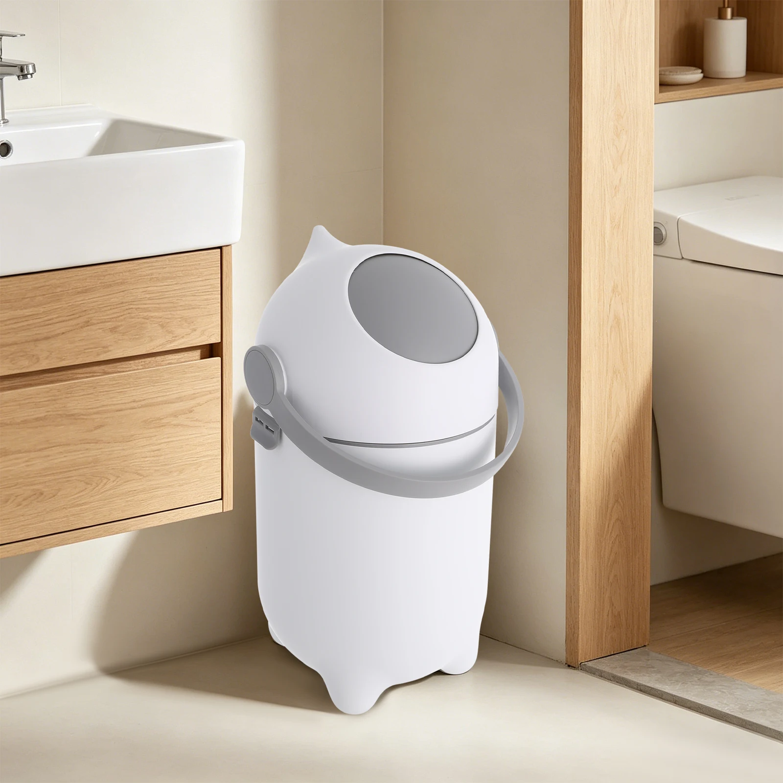 Diaper Pail Diaper Pail White PP Floor Mount 15L 3.96gal Holds 16 Diapers Manual-Lift Odor Lock Sealed Lid Compact Space Saving Nursery Bathroom Bedroom Waste Storage Bin
Diaper Pail Diaper Pail White PP Floor Mount 15L 3.96gal Holds 16 Diapers Manual-Lift Odor Lock Sealed Lid Compact Space Saving Nursery Bathroom Bedroom Waste Storage Bin