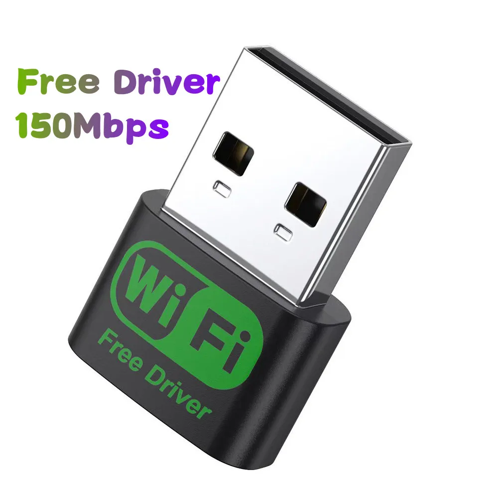 150Mbps Wireless Mini USB Wifi Adapter 2.4G WiFi Receiver 802.11N Dongle Free Driver MT7601UN Network Card For Desktop Laptop
150Mbps Wireless Mini USB Wifi Adapter 2.4G WiFi Receiver 802.11N Dongle Free Driver MT7601UN Network Card For Desktop Laptop
