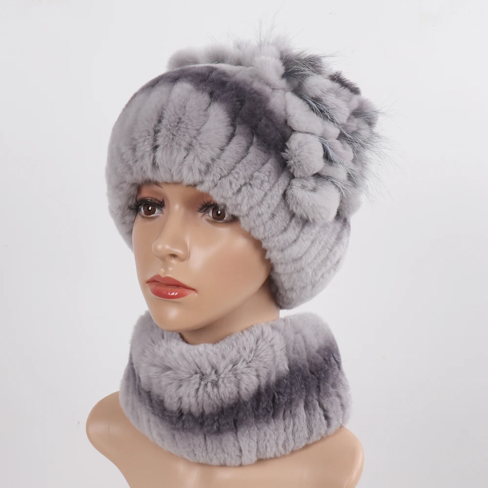 Lady Winter Warm Genuine Rex Rabbit Fur Scarf Hat Set Good Elastic Women Real Rex Rabbit Fur Muffler Cap Knit Real Fur Scarf Hat
Lady Winter Warm Genuine Rex Rabbit Fur Scarf Hat Set Good Elastic Women Real Rex Rabbit Fur Muffler Cap Knit Real Fur Scarf Hat