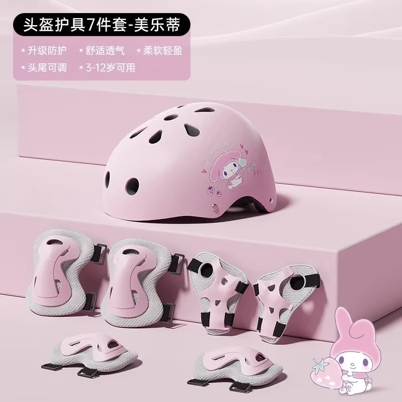 Cartoon Melody Protective Gear Set Girl-Heart Creative Bike Riding Skateboard Knee Pad Helmet High-Value Kawaii Gift Cinnamoroll
Cartoon Melody Protective Gear Set Girl-Heart Creative Bike Riding Skateboard Knee Pad Helmet High-Value Kawaii Gift Cinnamoroll
