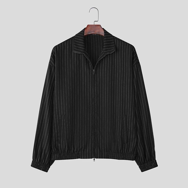 INCERUN Men Jackets Striped Lapel Long Sleeve Zipper Loose Casual Male Coats Streetwear Fashion Leisure Thin Jackets Men S-5XL
INCERUN Men Jackets Striped Lapel Long Sleeve Zipper Loose Casual Male Coats Streetwear Fashion Leisure Thin Jackets Men S-5XL