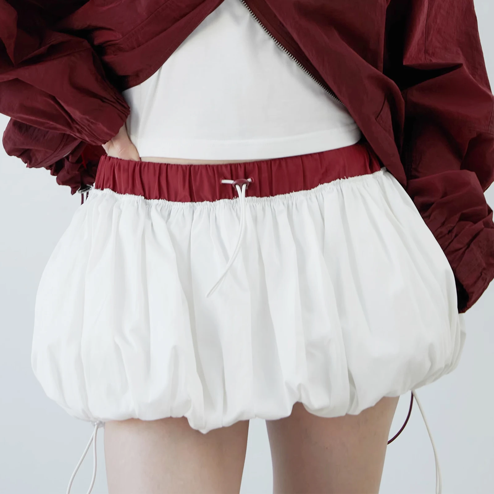 Women's Aesthetic Mini Blossom Skirt, Elastic Waist Contrast Color Drawstring Summer Skirt Street Casual Daily Streetwear
Women's Aesthetic Mini Blossom Skirt, Elastic Waist Contrast Color Drawstring Summer Skirt Street Casual Daily Streetwear