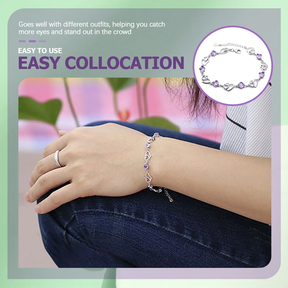 Amethyst Bracelet Bracelets for Women Jewelry Woman Hand Delicate Chain Copper Accessories Ladies
Amethyst Bracelet Bracelets for Women Jewelry Woman Hand Delicate Chain Copper Accessories Ladies