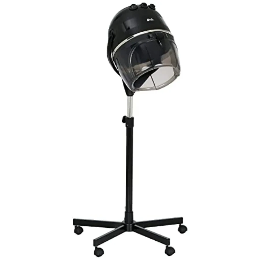 Professional Salon Hair Dryer with Adjustable Height and 5-Star Caster Base for Easy Mobility 60-Minute Timer with Auto Shut-Of
Professional Salon Hair Dryer with Adjustable Height and 5-Star Caster Base for Easy Mobility 60-Minute Timer with Auto Shut-Of