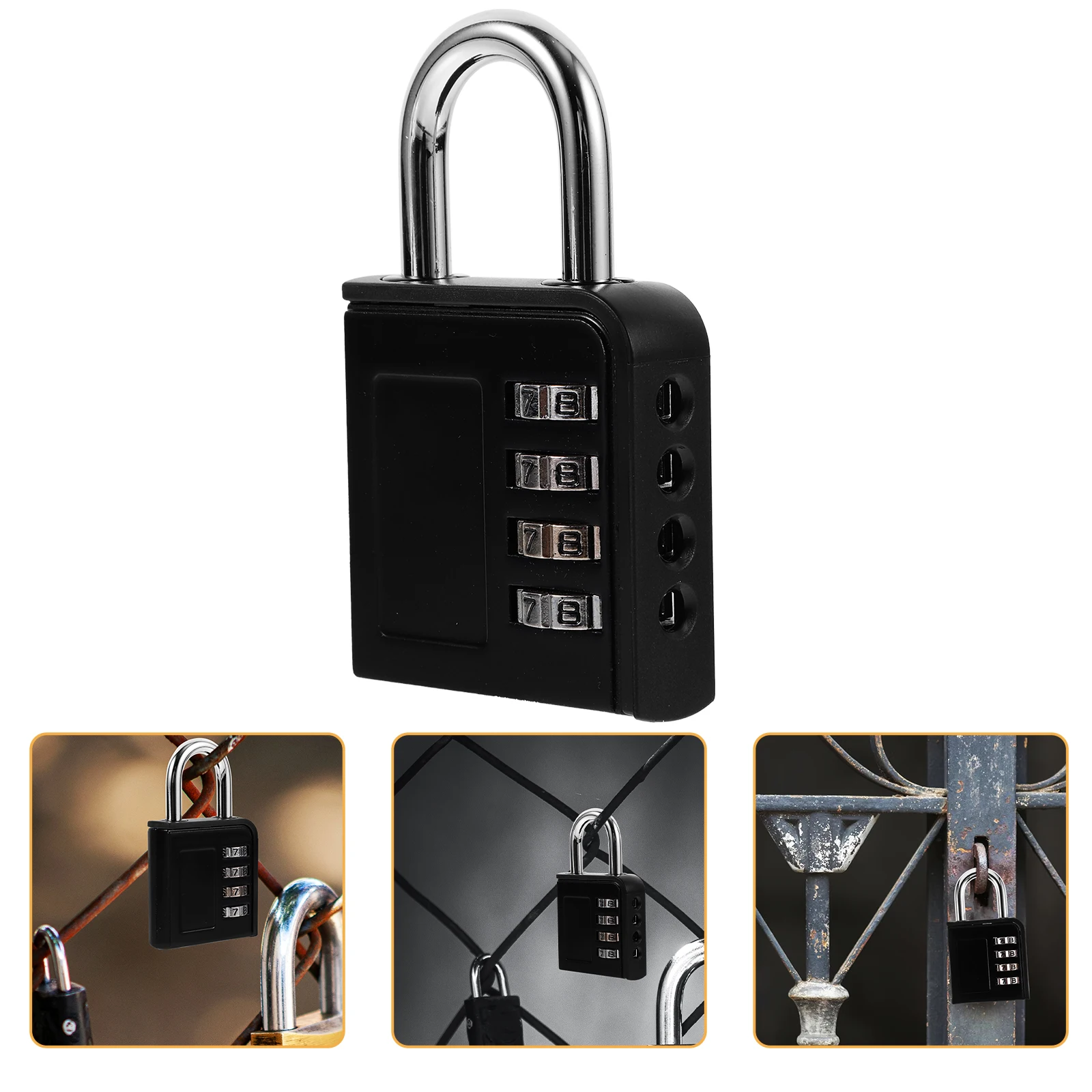 Luggage Lock 4 Dial Combination Password Padlock for Travel Suitcase Safe Portable Lightweight Design Keeps Security
Luggage Lock 4 Dial Combination Password Padlock for Travel Suitcase Safe Portable Lightweight Design Keeps Security