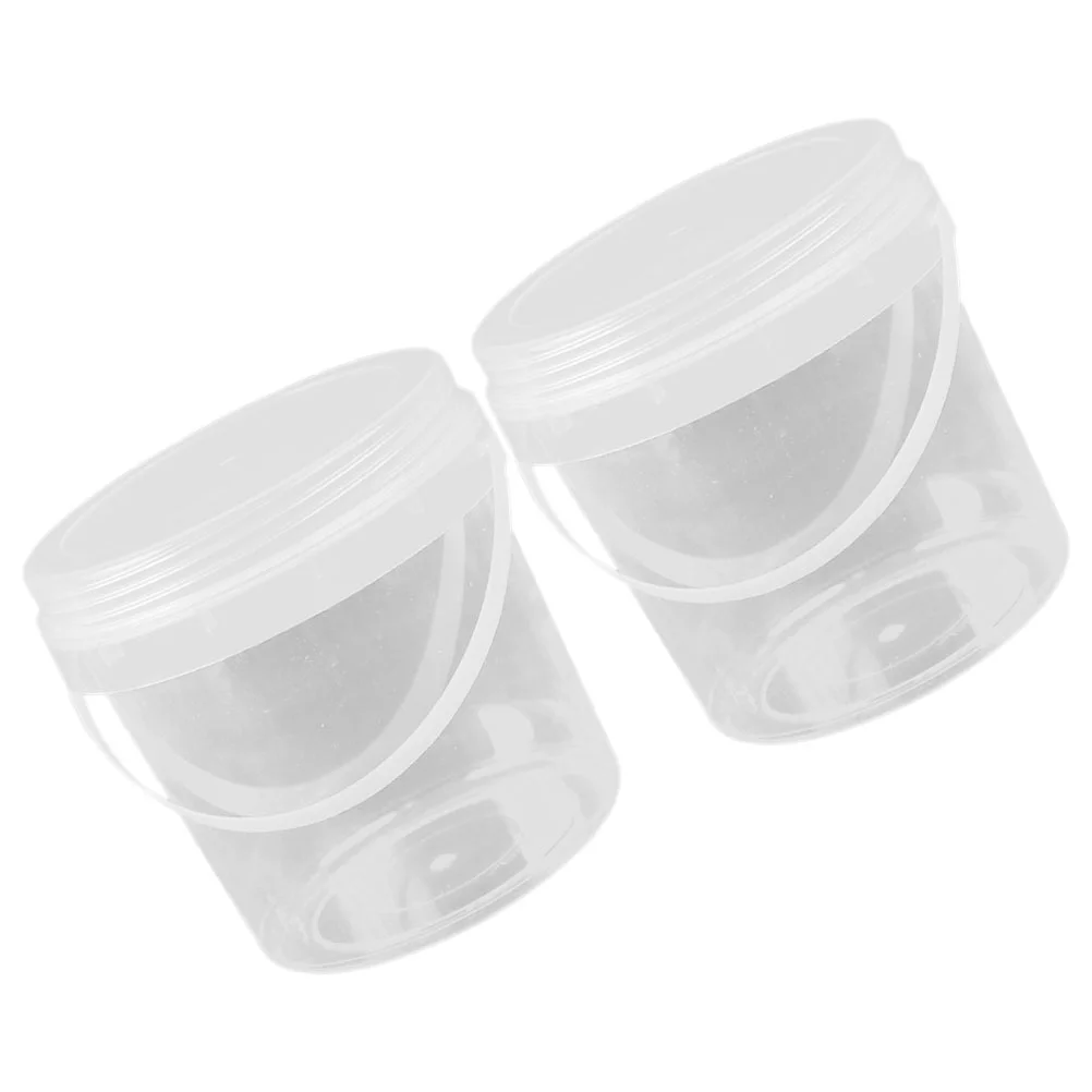 2 Pcs Toy Food Storage Bucket with Lid Clear Plastic Small Container Handle Portable Pp Large Capacity
2 Pcs Toy Food Storage Bucket with Lid Clear Plastic Small Container Handle Portable Pp Large Capacity