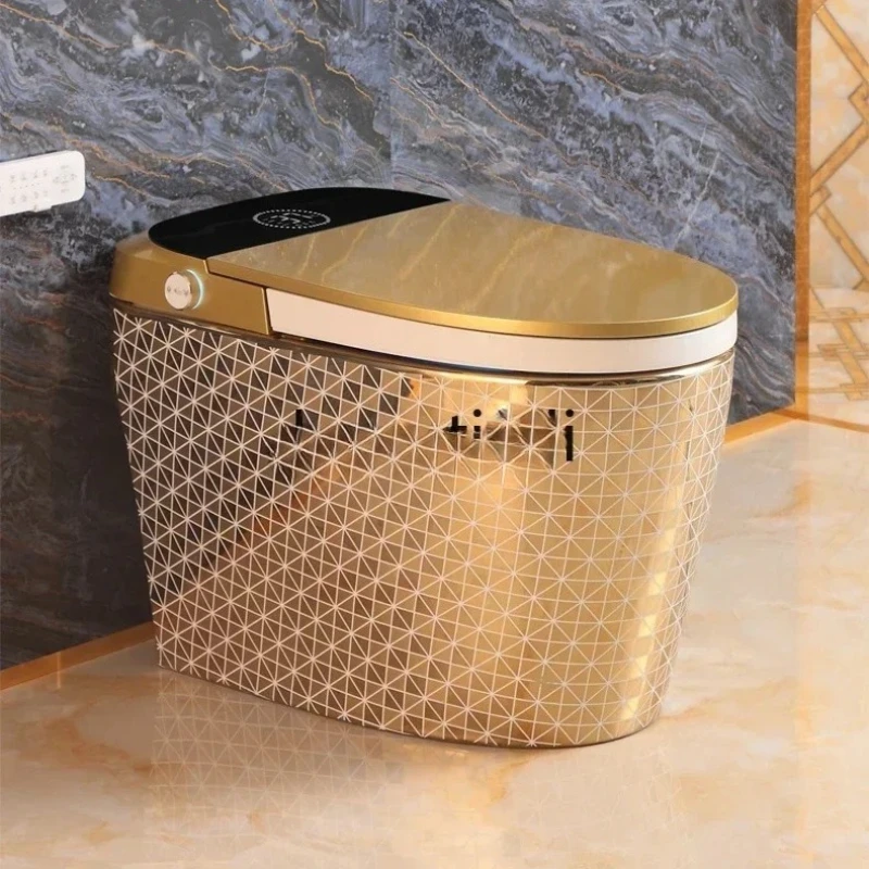 QEuropean-style gold-plated new smart toilet integrated electric smart golden toilet
QEuropean-style gold-plated new smart toilet integrated electric smart golden toilet