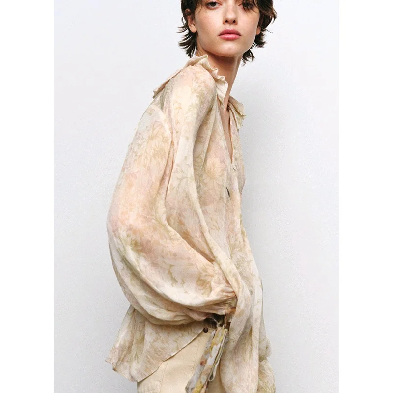 Spring Women's Asymmetric Design V-ne Long Sve Layered Decorative Flower Print irt Commute Sle Loose Fit Polyester F...
Spring Women's Asymmetric Design V-ne Long Sve Layered Decorative Flower Print irt Commute Sle Loose Fit Polyester F...