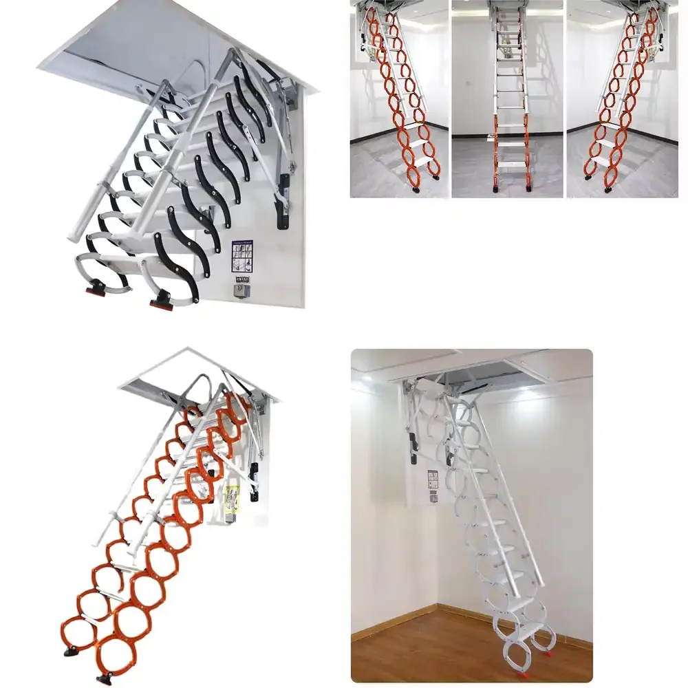 Hot Selling Quality Indoor Foldable Aluminum Magnesium Attic Ladder Outdoor Telescopic Folding Staircase
Hot Selling Quality Indoor Foldable Aluminum Magnesium Attic Ladder Outdoor Telescopic Folding Staircase