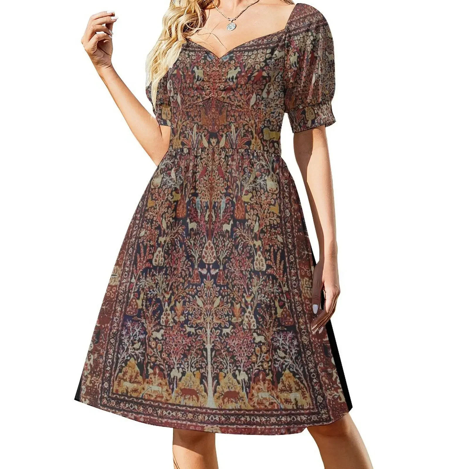 Persian Vintage Antique Carpet Nature Fine Art Short-Sleeved Dress prom clothes Casual dresses Dress
Persian Vintage Antique Carpet Nature Fine Art Short-Sleeved Dress prom clothes Casual dresses Dress