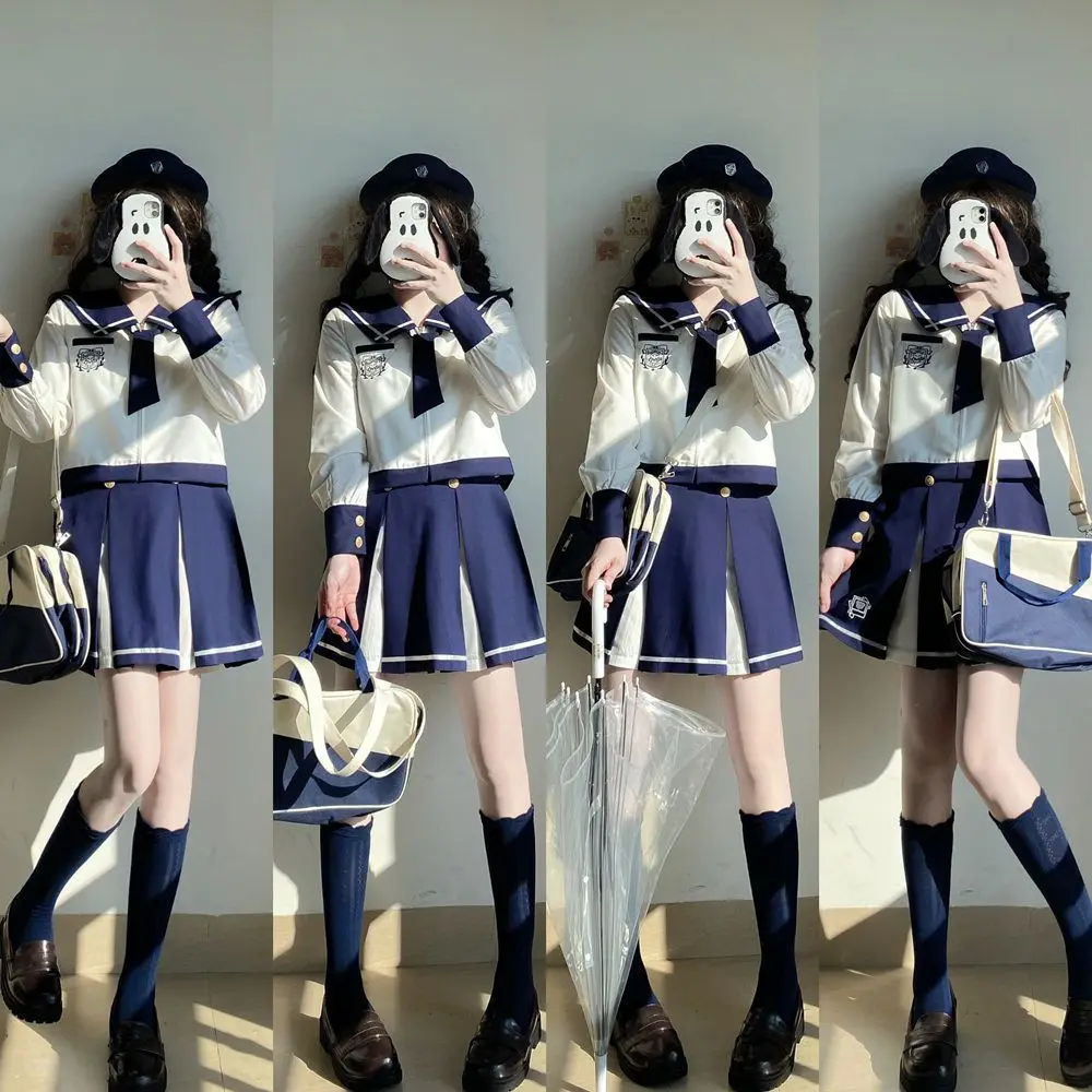 Japan Uniform Genuine College Style JK Korean School Uniform Long Sleeve Sailor Suit
Japan Uniform Genuine College Style JK Korean School Uniform Long Sleeve Sailor Suit
