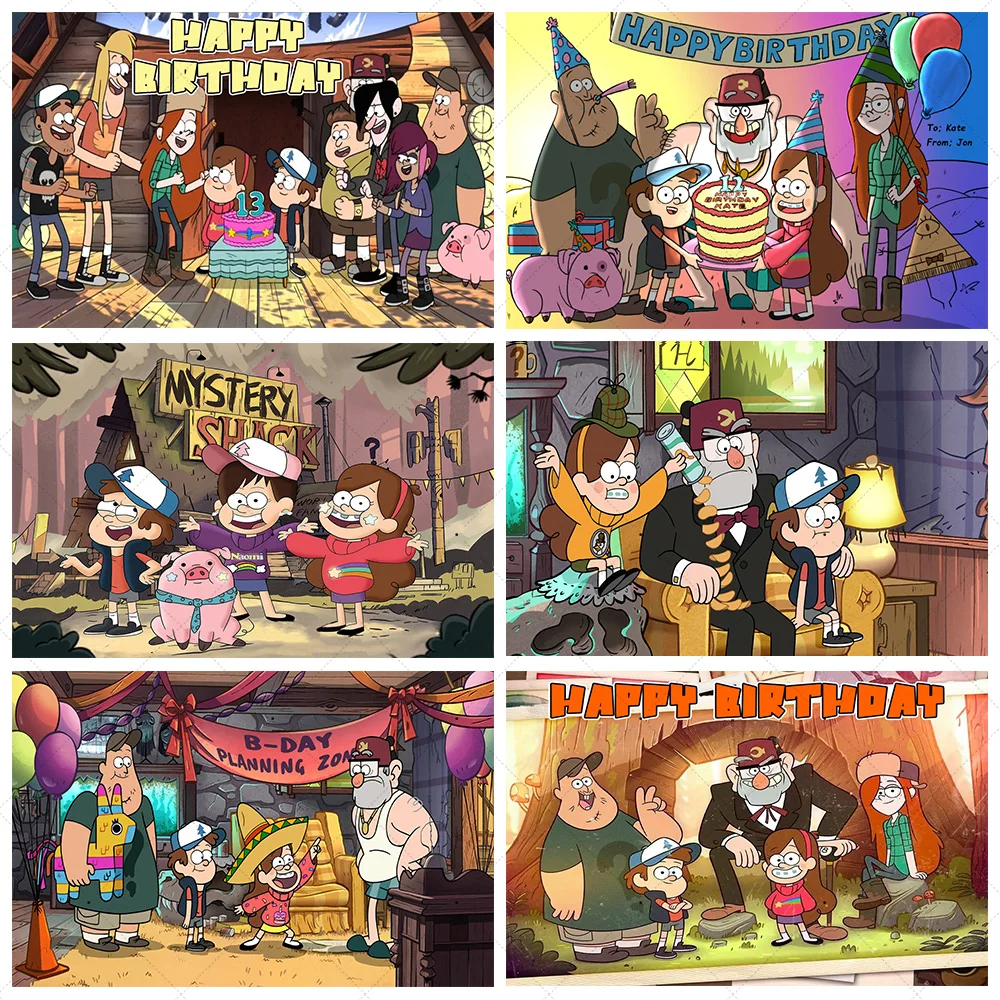 Cartoon Gravity Falls Theme Background Newborn Baby Shower Children Birthday Party Decoration Banner Gifts Kid Vinyl Photo Props
Cartoon Gravity Falls Theme Background Newborn Baby Shower Children Birthday Party Decoration Banner Gifts Kid Vinyl Photo Props