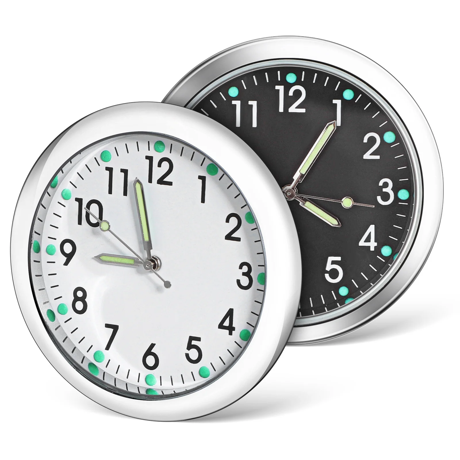 2Pcs Car Clock Mini Dashboard Stick on Compact Luminous Analog Car Dash Clock Accessories Vehicle Mini Luminous Lock 
2Pcs Car Clock Mini Dashboard Stick on Compact Luminous Analog Car Dash Clock Accessories Vehicle Mini Luminous Lock