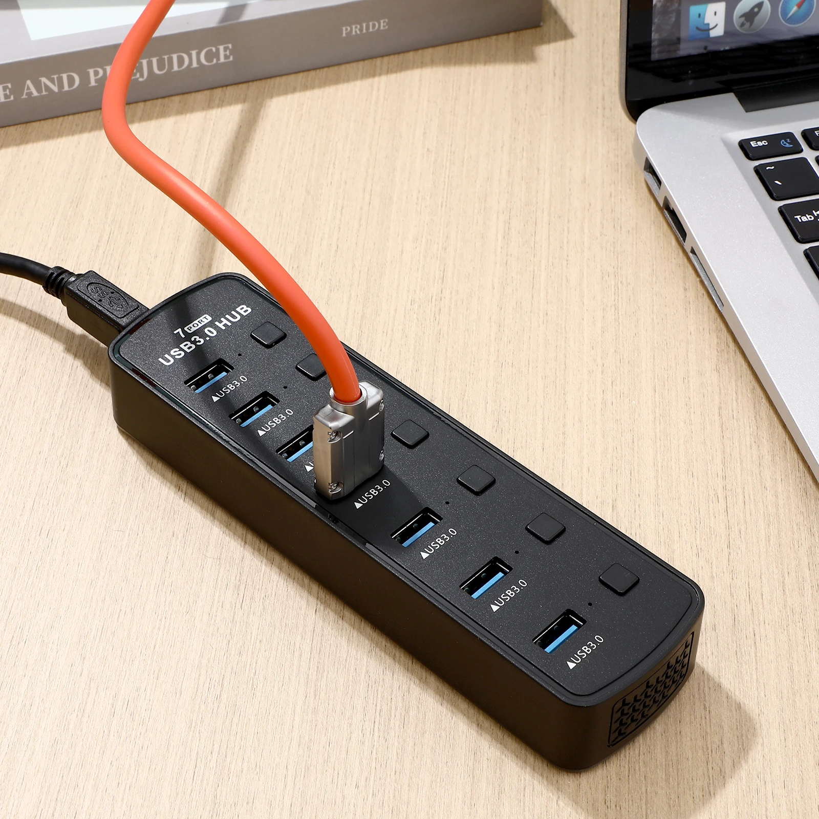 7 Port USB 3.0 Hub Colorful High Speed Transmission Independent Power Supply Port No Driver Needed for Laptop
7 Port USB 3.0 Hub Colorful High Speed Transmission Independent Power Supply Port No Driver Needed for Laptop