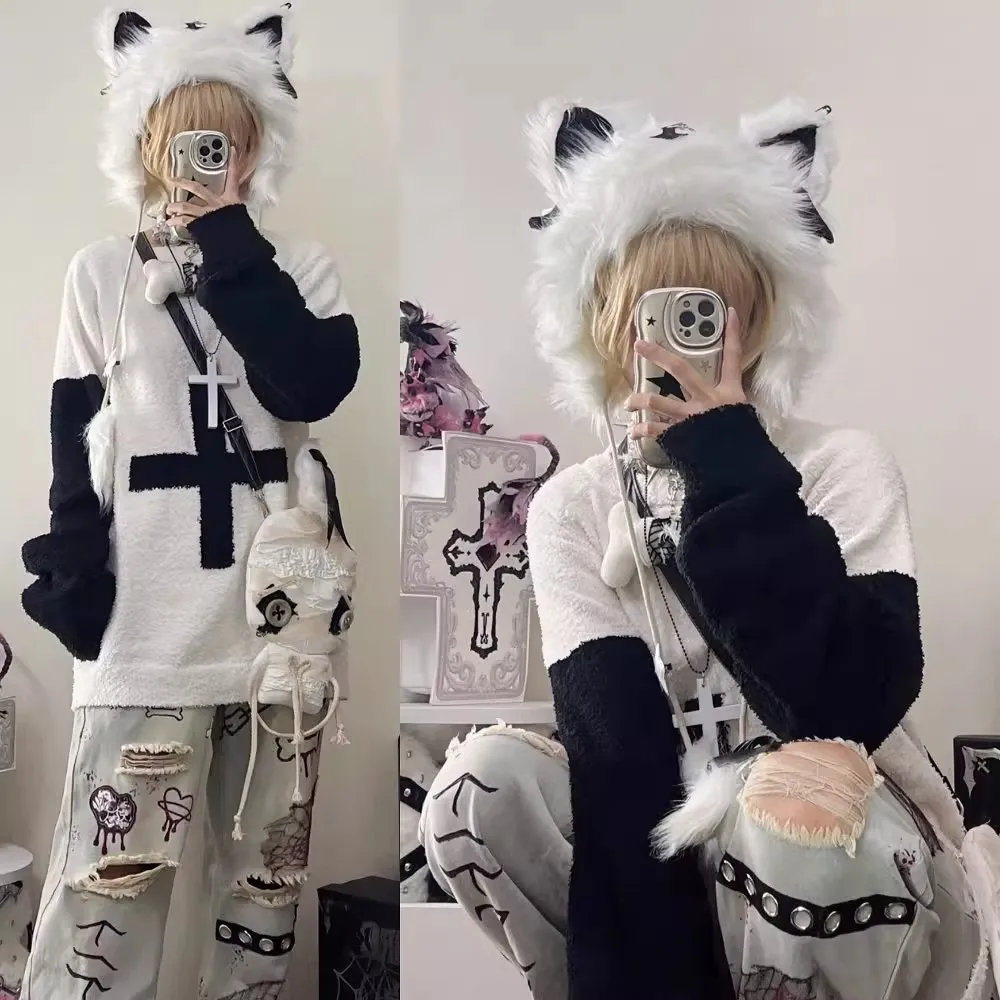 Милая пушистая шапка для косплея с кошачьими ушками для женщин, зимняя шапка в стиле ретро, японский реквизит для фотосессии на Instagram
Милая пушистая шапка для косплея с кошачьими ушками для женщин, зимняя шапка в стиле ретро, японский реквизит для фотосессии на Instagram