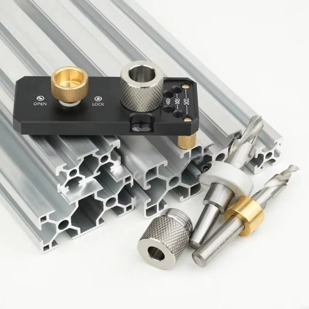 Aluminum Alloy Aluminum Profile Drilling Guide Adjustable Design Countersunk Step Drill Drill Guide Tool Vertical Puncher
Aluminum Alloy Aluminum Profile Drilling Guide Adjustable Design Countersunk Step Drill Drill Guide Tool Vertical Puncher