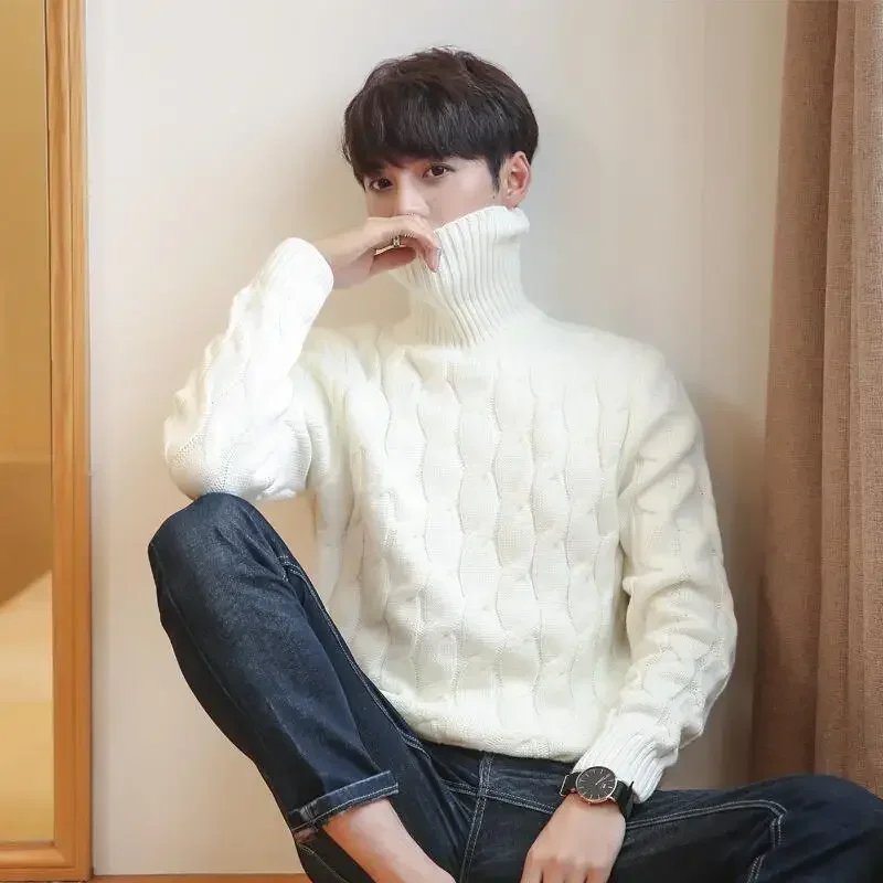 2025 Men's New Thickened High-neck Twisted-stitch Warm and Fashionable Knitted Sweater in Korean Style for Autumn and Winter
2025 Men's New Thickened High-neck Twisted-stitch Warm and Fashionable Knitted Sweater in Korean Style for Autumn and Winter
