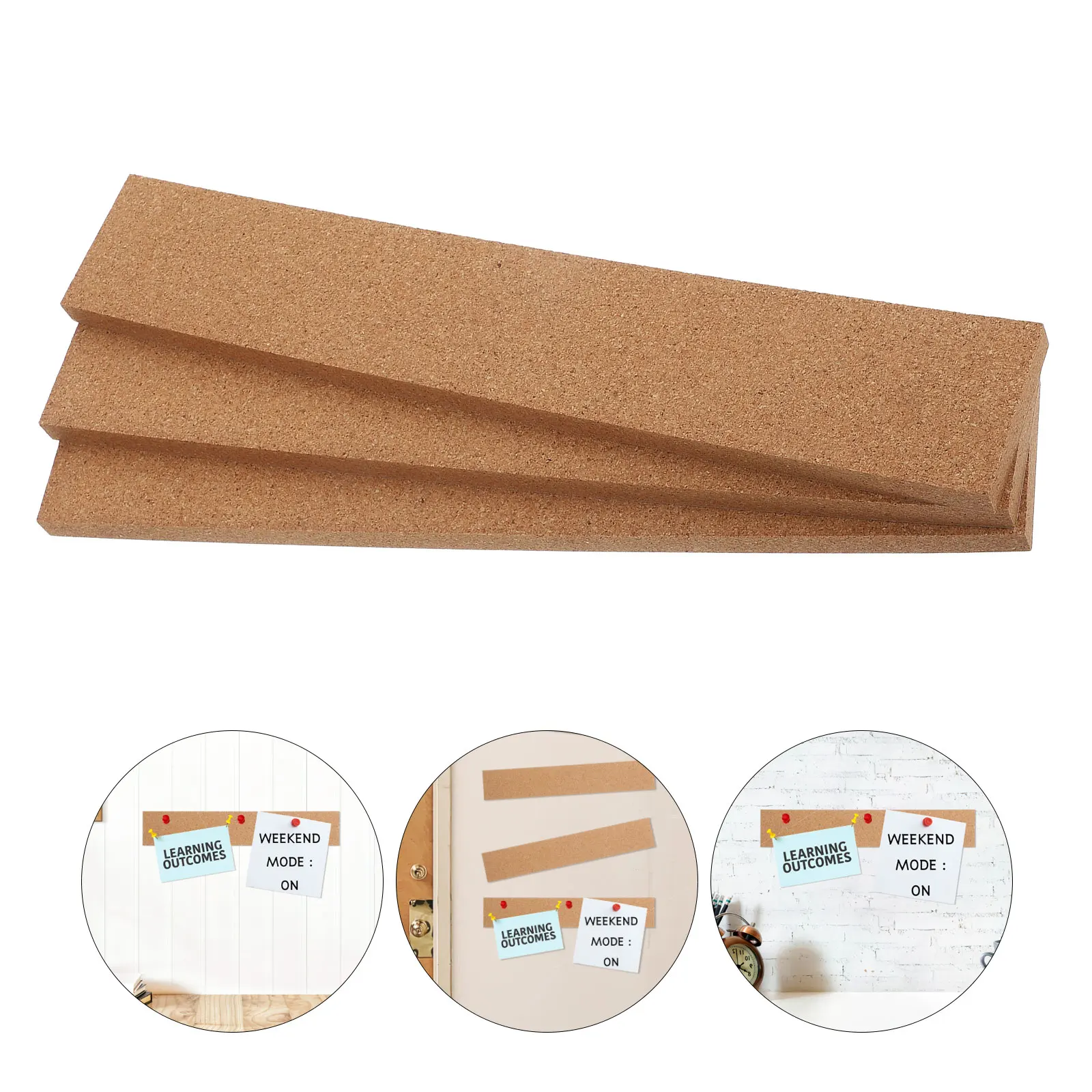 3 Pcs Cork Strips Bulletin Board for Wall Cork-back Coasters Adhesive Wood Tape Bar Office
3 Pcs Cork Strips Bulletin Board for Wall Cork-back Coasters Adhesive Wood Tape Bar Office