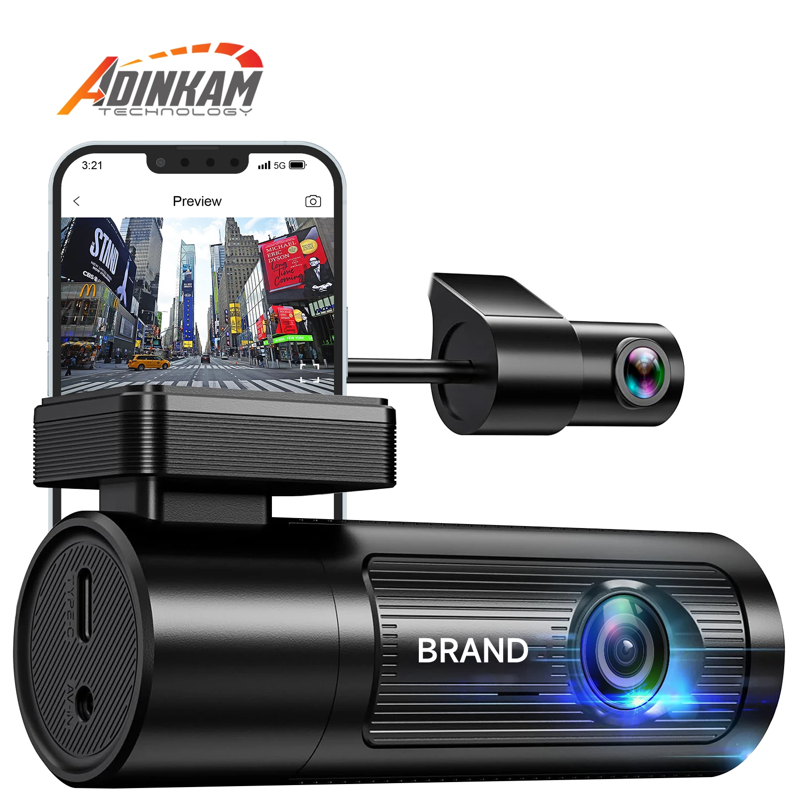 Видеорегистратор ADINKAM K903, передний и задний объектив 4K Starvis IMX 415, встроенный Wi-Fi и GPS, улучшенная камера ночного видения WDR, рекордер
Видеорегистратор ADINKAM K903, передний и задний объектив 4K Starvis IMX 415, встроенный Wi-Fi и GPS, улучшенная камера ночного видения WDR, рекордер