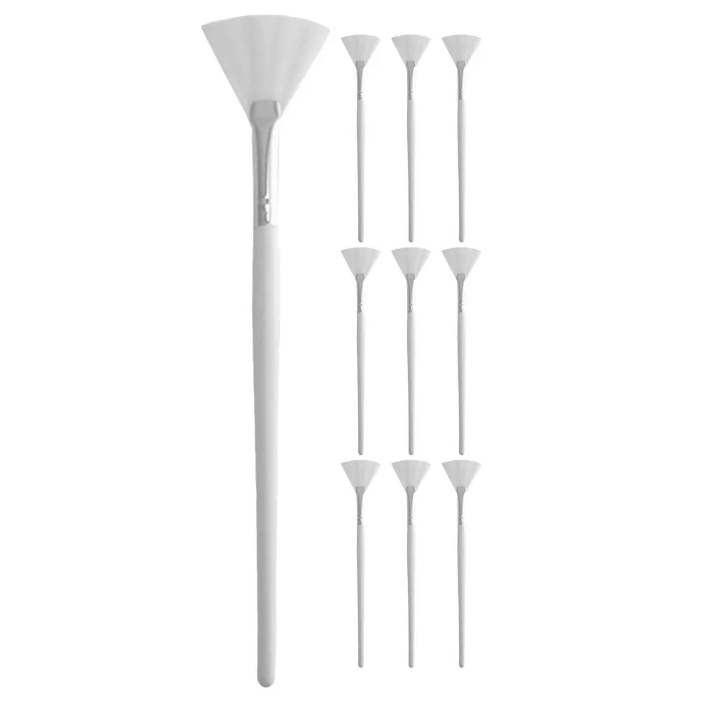 10pcs Fan Shaped Brush Reusable Facial Mask Applicator For Clay Mud Cream Application Makeup Tools Beauty Facial
10pcs Fan Shaped Brush Reusable Facial Mask Applicator For Clay Mud Cream Application Makeup Tools Beauty Facial