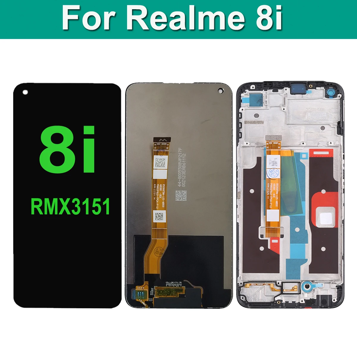 6.6" For Realme 8i RMX3151 LCD Display Touch Screen Replacement Digitizer Assembly
6.6" For Realme 8i RMX3151 LCD Display Touch Screen Replacement Digitizer Assembly