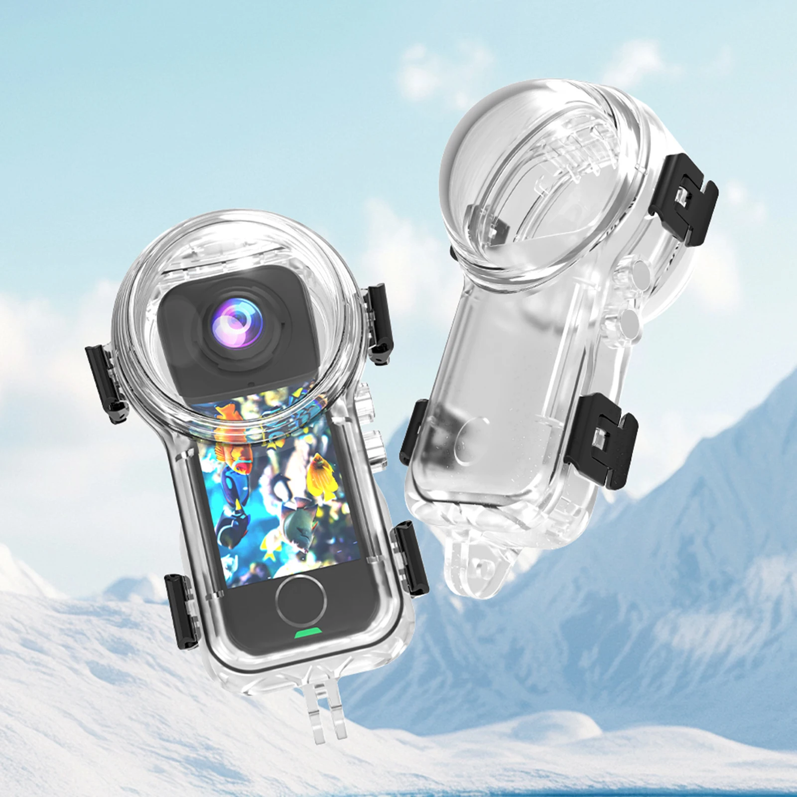 Невидимый защитный чехол-корпус для подводной съемки Insta360 X4 Air, аксессуары
Невидимый защитный чехол-корпус для подводной съемки Insta360 X4 Air, аксессуары