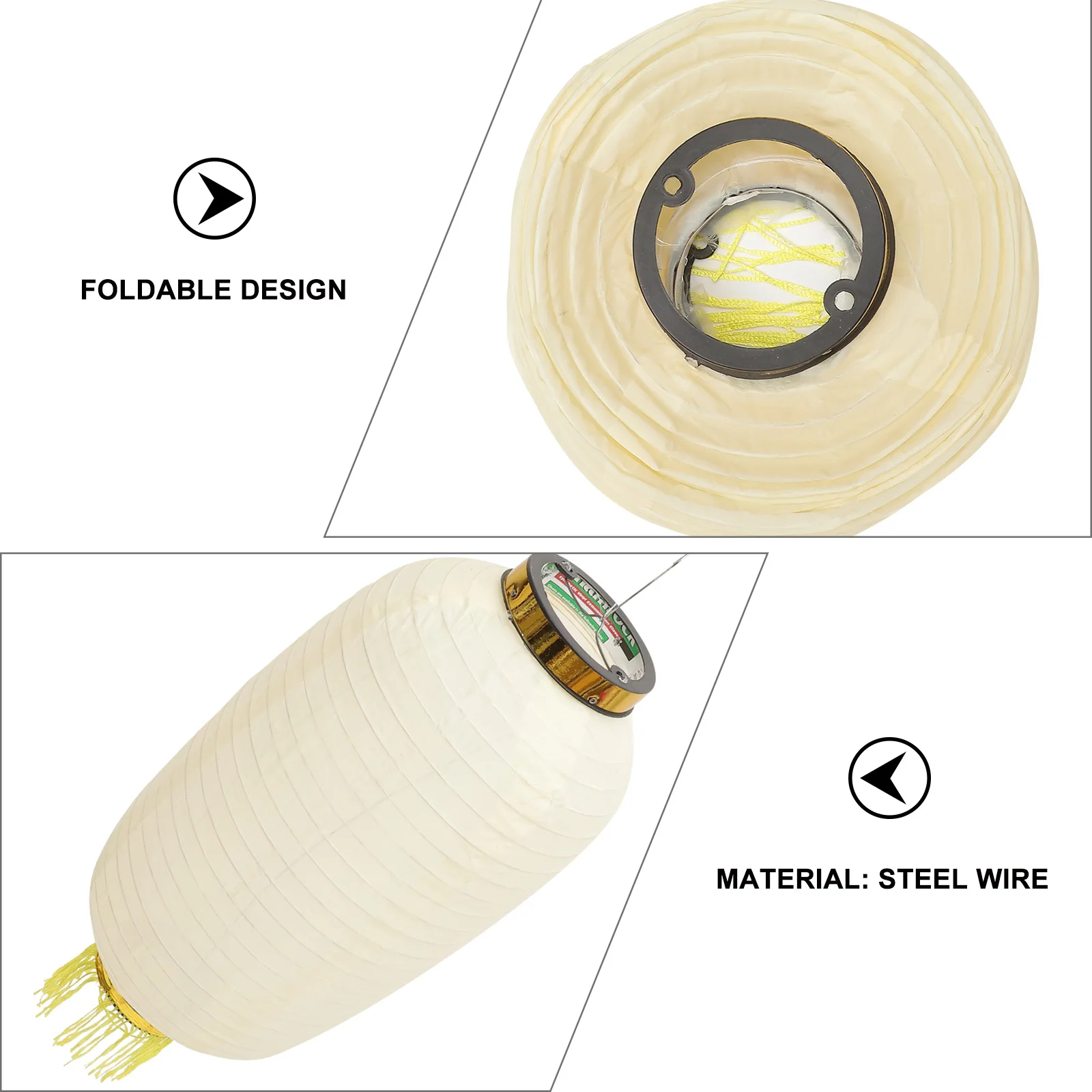 2pcs Japanese Style Waterproof Foldable Lantern Durable Silk Paper Steel Wire Ideal Hanging Festive Baby Shower
2pcs Japanese Style Waterproof Foldable Lantern Durable Silk Paper Steel Wire Ideal Hanging Festive Baby Shower