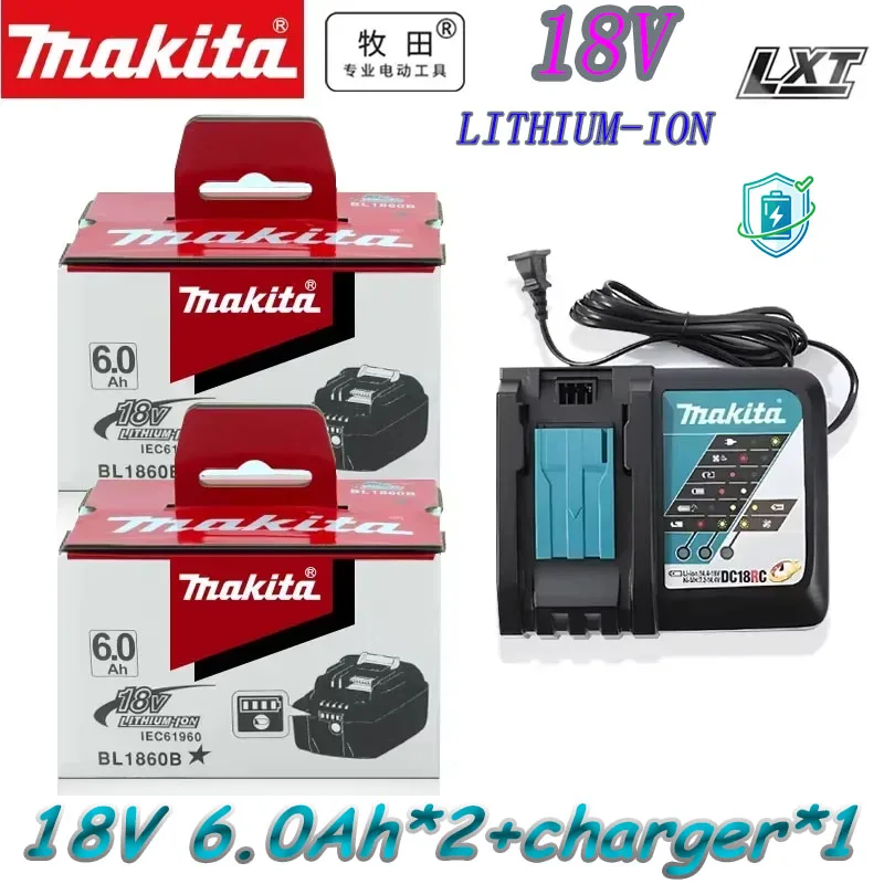 Original Makita 18V 6.0Ah Lithium Battery BL1860 BL1860B BL1850 BL1850B Rechargeable Battery For Makita 18V LXT Power T
Original Makita 18V 6.0Ah Lithium Battery BL1860 BL1860B BL1850 BL1850B Rechargeable Battery For Makita 18V LXT Power T