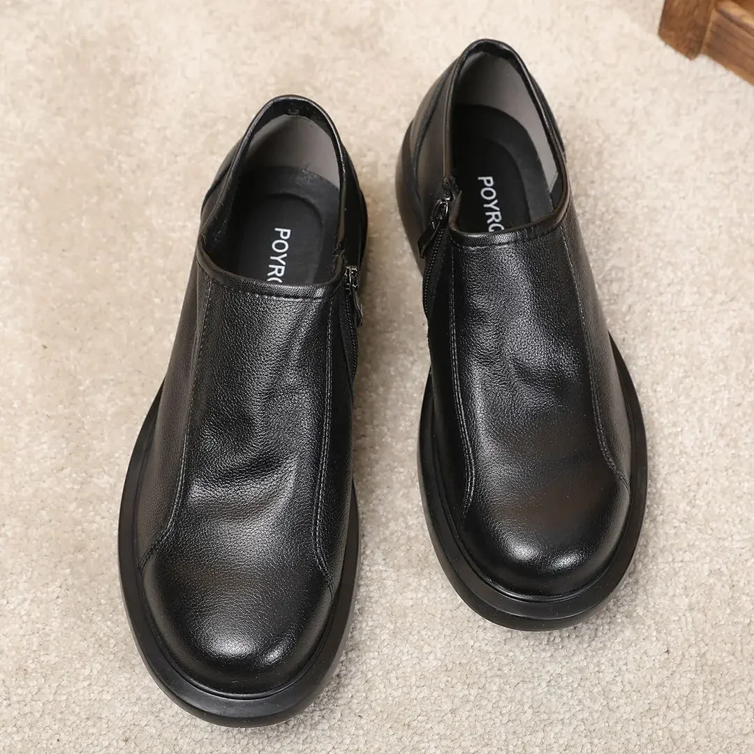 Round Toe Male Casual Shoe Office Brown Men's Leather Shoes Legitimate Retro Shipping Free Delivery Size 45 Designer Comfortable
Round Toe Male Casual Shoe Office Brown Men's Leather Shoes Legitimate Retro Shipping Free Delivery Size 45 Designer Comfortable