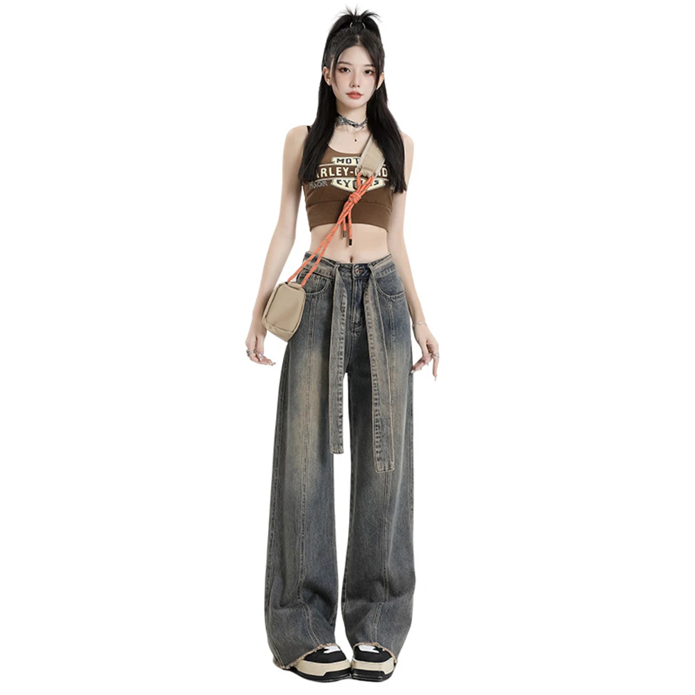 Women's Jeans Woman High Waist Streetwear Straight Leg Jeans Vintage Clothes Female Clothing Denim Korean Fashion Pants Blue
Women's Jeans Woman High Waist Streetwear Straight Leg Jeans Vintage Clothes Female Clothing Denim Korean Fashion Pants Blue