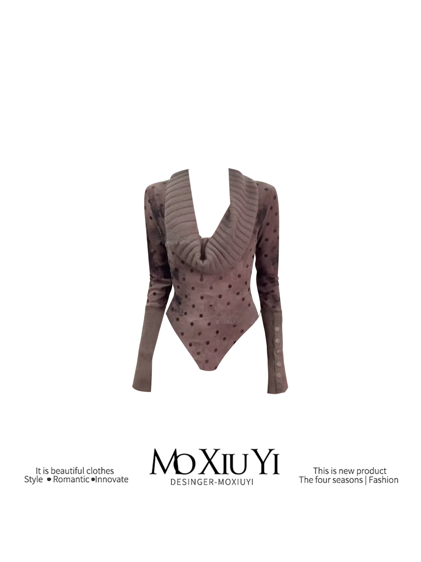 Женская вязаная кофта MoXiu STUDIO в винтажном стиле с принтом в горошек, облегающая, длинная, повседневная, из полиэфирного волокна
Женская вязаная кофта MoXiu STUDIO в винтажном стиле с принтом в горошек, облегающая, длинная, повседневная, из полиэфирного волокна