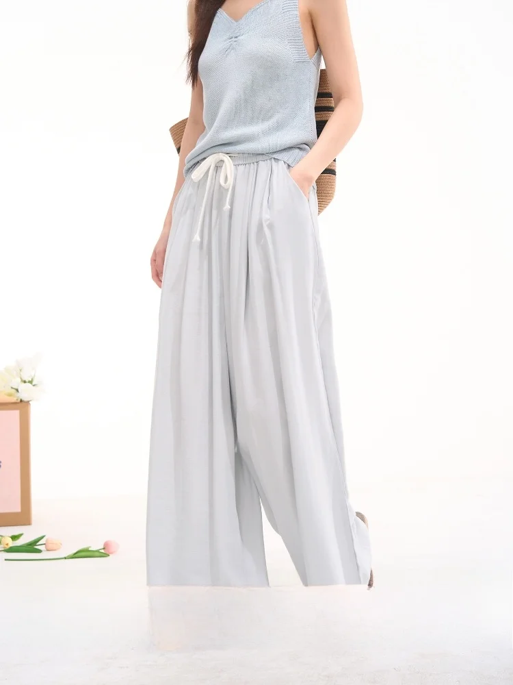 Loose Wide Leg Pants Women's Casual Loose Feeling Lazy Summer Spring High Waist Elastic Fiber Blend Comfortable Casual Trousers
Loose Wide Leg Pants Women's Casual Loose Feeling Lazy Summer Spring High Waist Elastic Fiber Blend Comfortable Casual Trousers
