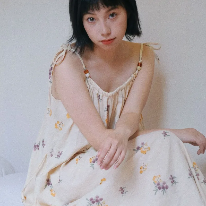 Двухслойная пряжа в древнем стиле, пижамы из чистого хлопка, женская летняя домашняя одежда на подтяжках, которую можно носить на улице, юбки
Двухслойная пряжа в древнем стиле, пижамы из чистого хлопка, женская летняя домашняя одежда на подтяжках, которую можно носить на улице, юбки