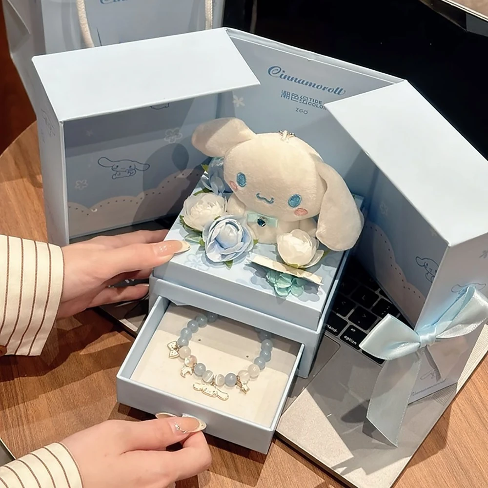 Official Sanrio Hello Kitty x Cinnamoroll Crystal Beaded Bracelet Jewelry Gift Box Birthday Gift For Girls
Official Sanrio Hello Kitty x Cinnamoroll Crystal Beaded Bracelet Jewelry Gift Box Birthday Gift For Girls