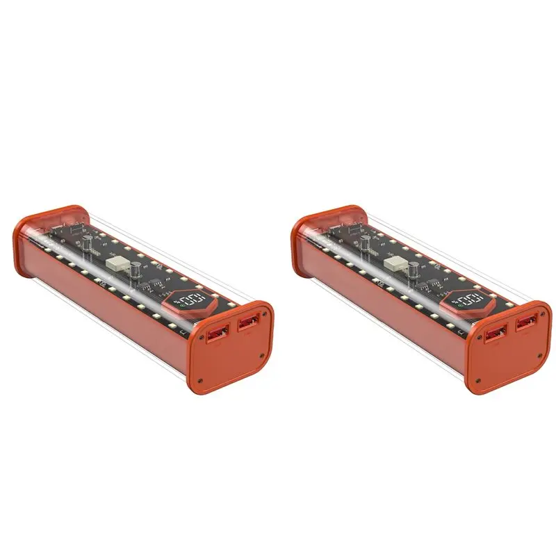 FEDI-2X 21700 Battery Storage Box 4 Slots DIY Power Bank Box For 21700 Dual USB Output Typec Input Orange
FEDI-2X 21700 Battery Storage Box 4 Slots DIY Power Bank Box For 21700 Dual USB Output Typec Input Orange