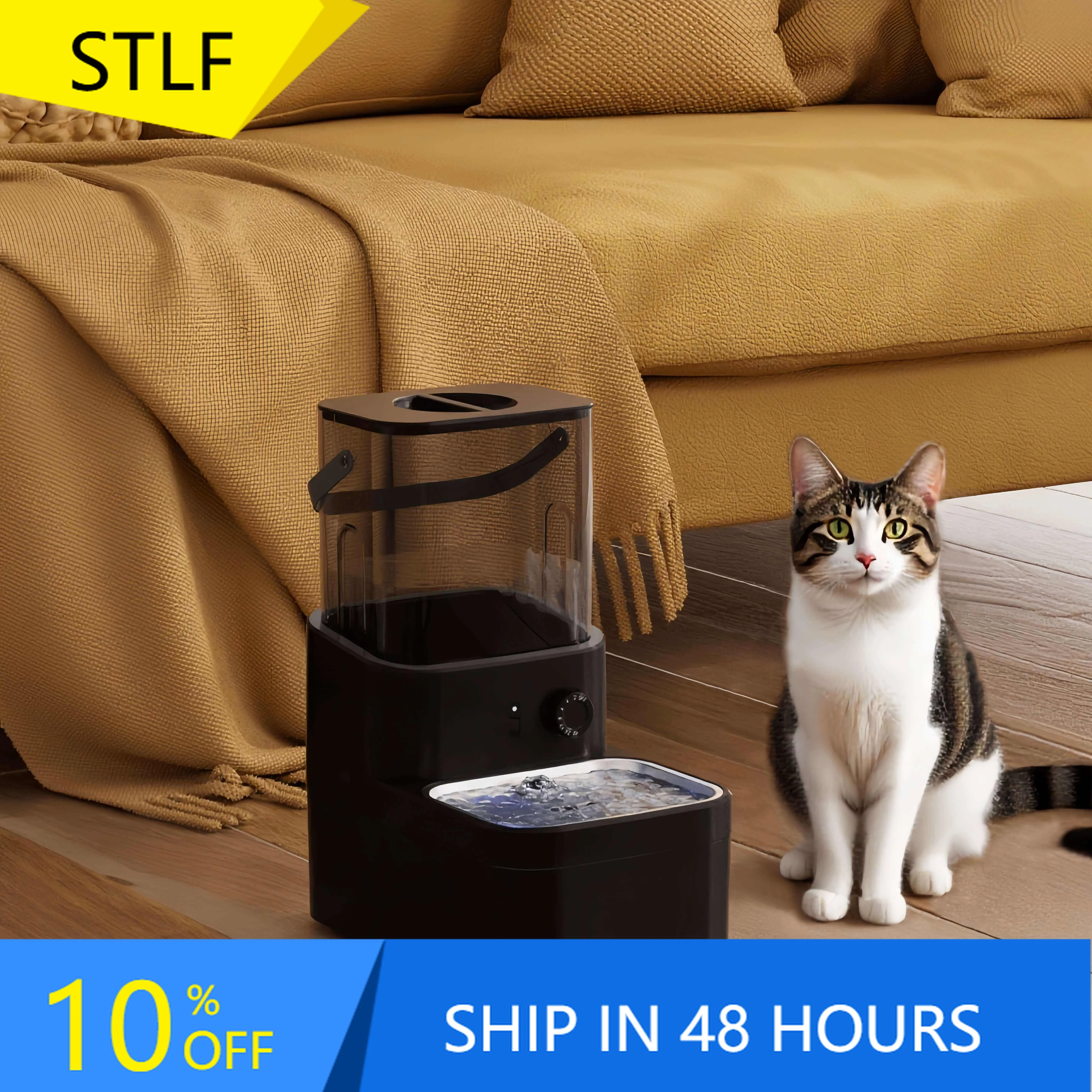 STLFFilterless Automatic Stainless Steel Pet Water Dispenser Wireless Rechargeable Detachable Cat Dog Water Fountain for Indoor
STLFFilterless Automatic Stainless Steel Pet Water Dispenser Wireless Rechargeable Detachable Cat Dog Water Fountain for Indoor