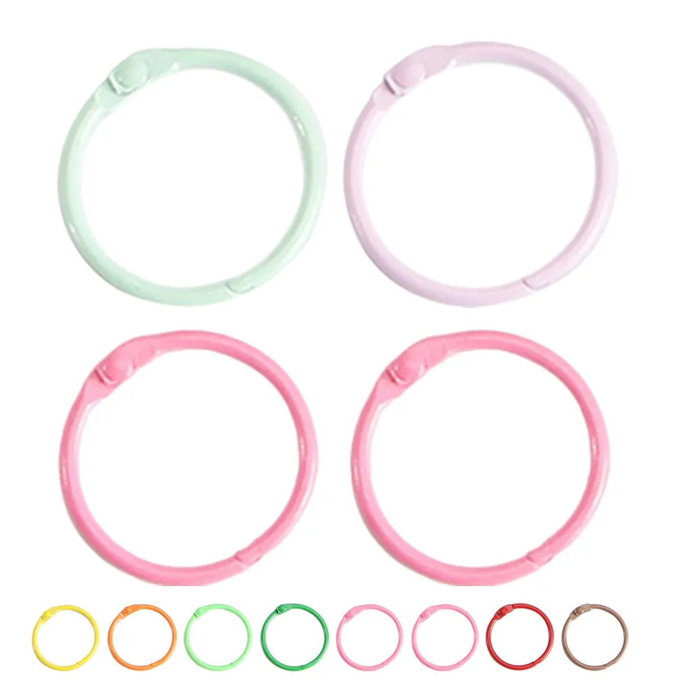 60Pcs Metal Binder Rings Heavy Duty Book Rings for Loose Leaf Notebooks Artists Students Office DIY Craft Key Ring Multi
60Pcs Metal Binder Rings Heavy Duty Book Rings for Loose Leaf Notebooks Artists Students Office DIY Craft Key Ring Multi