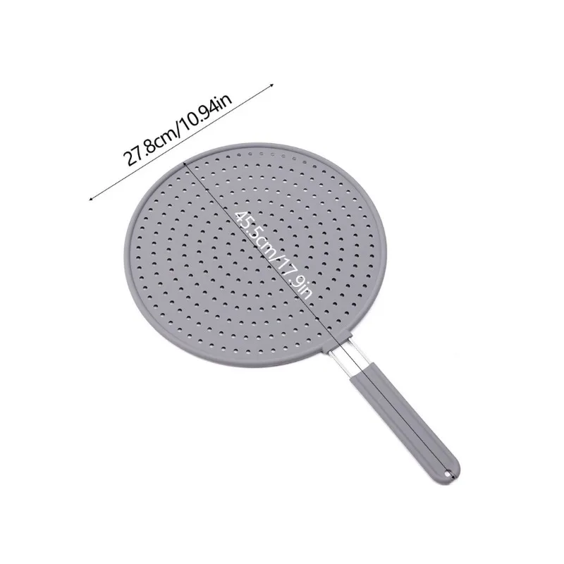 Silicone kitchen splash proof, with handle, heat-resistant and splash proof oil, drainage board, kitchen pan cover
Silicone kitchen splash proof, with handle, heat-resistant and splash proof oil, drainage board, kitchen pan cover