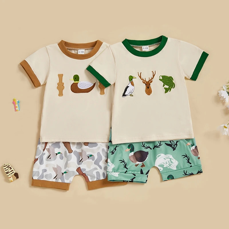 Fashion Toddler Infant Boys Summer Outfits Short Sleeve O Neck Duck Print Tops and Drawstring Shorts 2Pcs Clothes Sets
Fashion Toddler Infant Boys Summer Outfits Short Sleeve O Neck Duck Print Tops and Drawstring Shorts 2Pcs Clothes Sets
