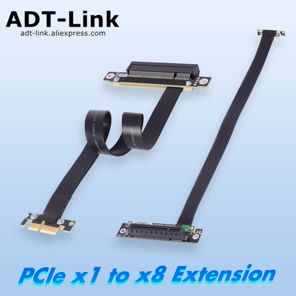 ADT новый PCI Express 4,0x1 к x8 адаптер Удлинительный кабель Gen4 PCIE 1x 8x SSD Удлинительный шнур двойной 90-градусный переходник
ADT новый PCI Express 4,0x1 к x8 адаптер Удлинительный кабель Gen4 PCIE 1x 8x SSD Удлинительный шнур двойной 90-градусный переходник
