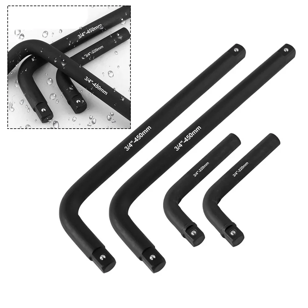 220mm/450mm Socket Wrench 3/4" Heavy Duty Bent Rod Booster Rod L-shaped 7-shaped Pneumatic Sleeve Wrench Special Hand Tools
220mm/450mm Socket Wrench 3/4" Heavy Duty Bent Rod Booster Rod L-shaped 7-shaped Pneumatic Sleeve Wrench Special Hand Tools