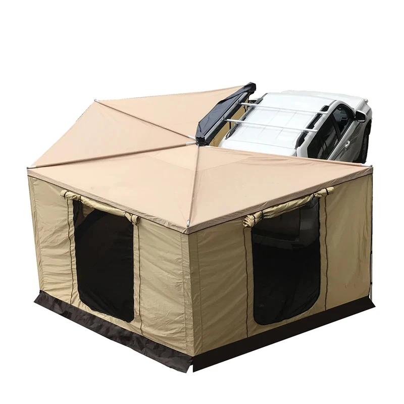 Hot Selling Waterproof 270 Degree Large Car Awning With Side Wall Free Standing For 4X4 Offroad
Hot Selling Waterproof 270 Degree Large Car Awning With Side Wall Free Standing For 4X4 Offroad