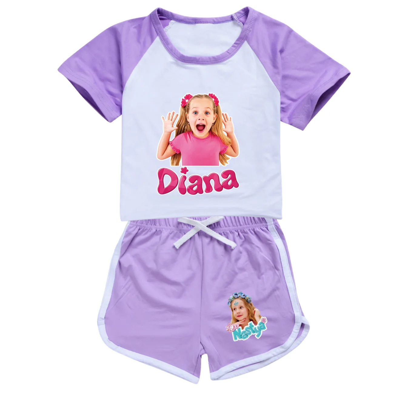 New Kawaii Cartoon Kids Clothes Summer Lovely Like Nastya Baby Girls Sportswear Set Children Short Sleeve T Shirt + Shorts Set
New Kawaii Cartoon Kids Clothes Summer Lovely Like Nastya Baby Girls Sportswear Set Children Short Sleeve T Shirt + Shorts Set