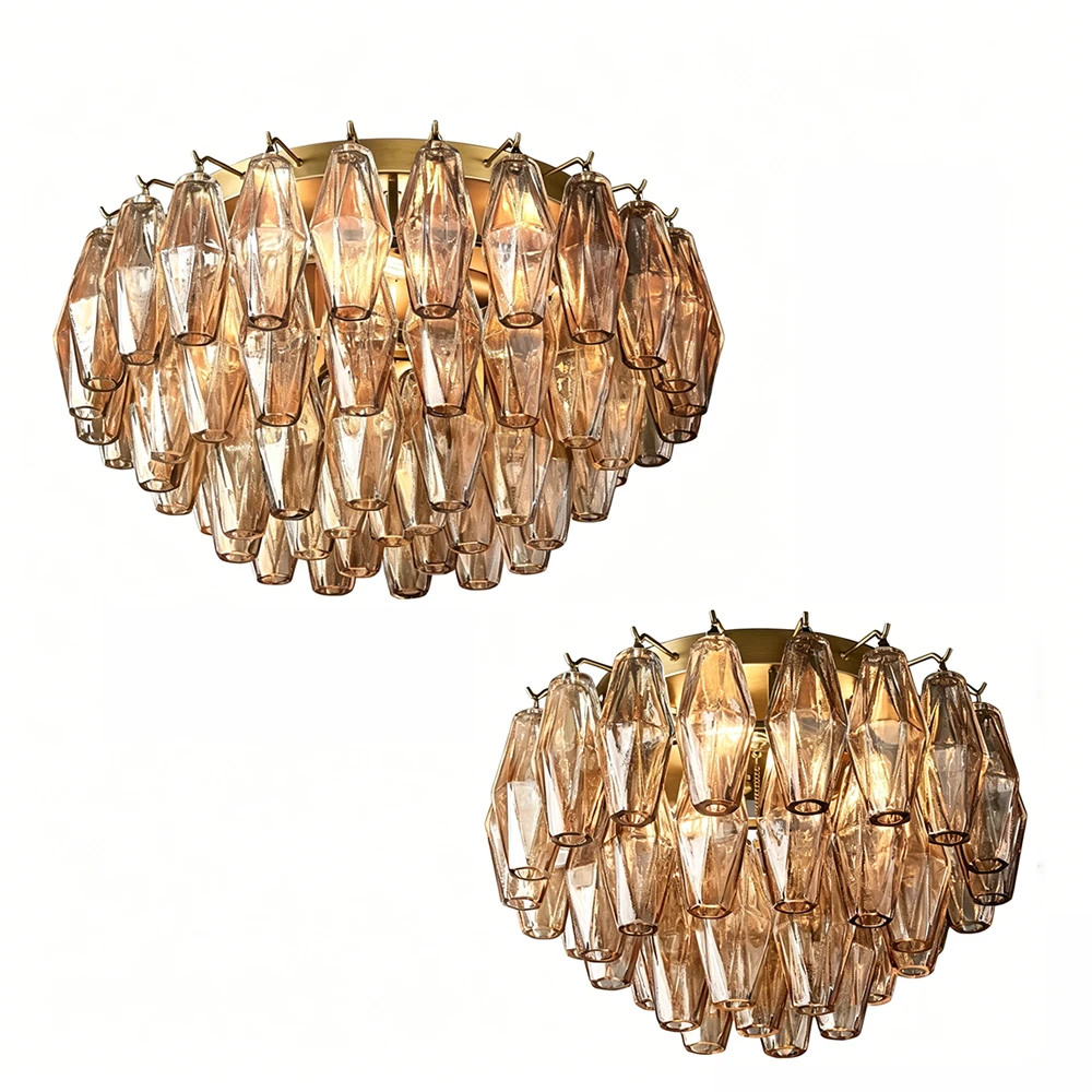 Postmodern Murano Amber Glass Ceiling Chandelier Retro Indoor Light Fixture Luxury Vintage Ceiling-mounted Lighting Dimmable
Postmodern Murano Amber Glass Ceiling Chandelier Retro Indoor Light Fixture Luxury Vintage Ceiling-mounted Lighting Dimmable