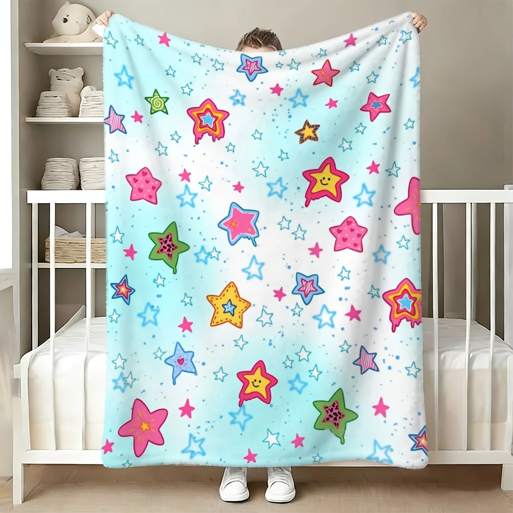 Cozy Star Pattern Blanket for Nursery Baby Kids Throw Decorative Soft Bedding 150x200cm Cute Room Decor
Cozy Star Pattern Blanket for Nursery Baby Kids Throw Decorative Soft Bedding 150x200cm Cute Room Decor