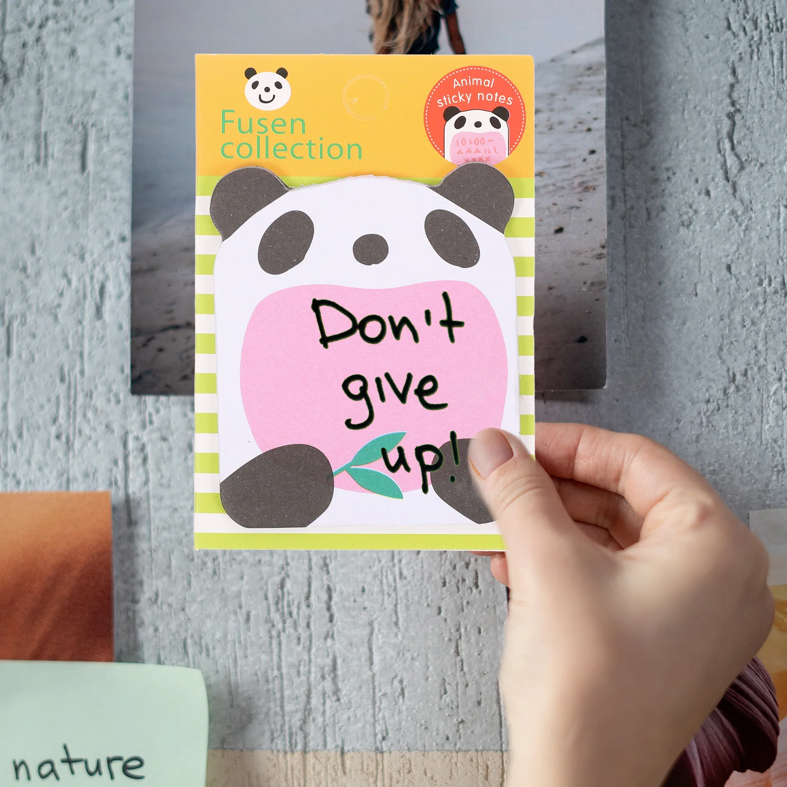 20Pcs Panda Note Stickers Self-Adhesive Cartoon Design Memo Pads for School Office Daily Use Animal Pattern
20Pcs Panda Note Stickers Self-Adhesive Cartoon Design Memo Pads for School Office Daily Use Animal Pattern