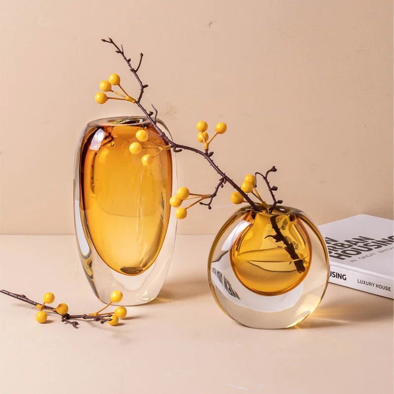 Modern Glass Vase Luxury Transparent Flower Vase for Living Room Home Decor Centerpiece with Dried Flowers
Modern Glass Vase Luxury Transparent Flower Vase for Living Room Home Decor Centerpiece with Dried Flowers