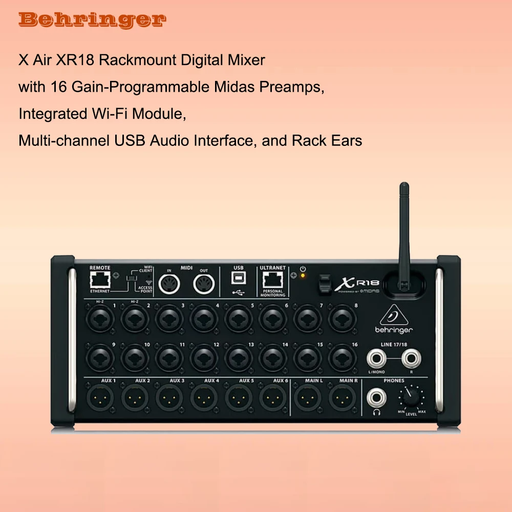 Behringer X AIR XR18 18-Channel Digital Rack Mixer