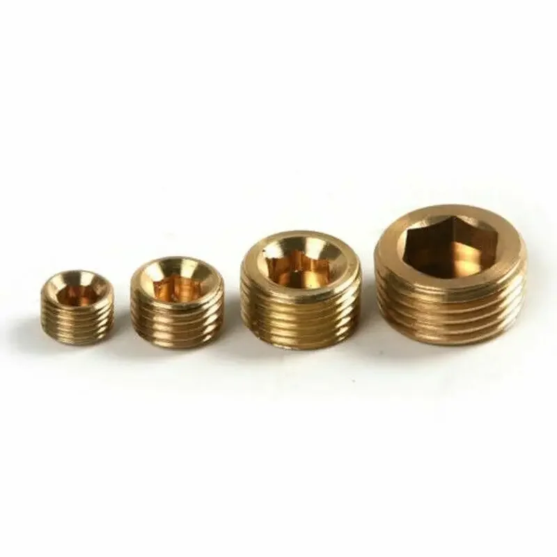 Brass Internal Hex Thread Socket Pipe Plug Set 20pcs 1/8 1/4 3/8 1/2 Inch NPT Strong Texture and Good Looking Appearance
Brass Internal Hex Thread Socket Pipe Plug Set 20pcs 1/8 1/4 3/8 1/2 Inch NPT Strong Texture and Good Looking Appearance